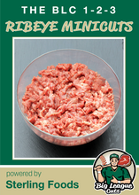 Load image into Gallery viewer, BLC 1-2-3 Ribeye Minicuts (4) 1 lb. packs
