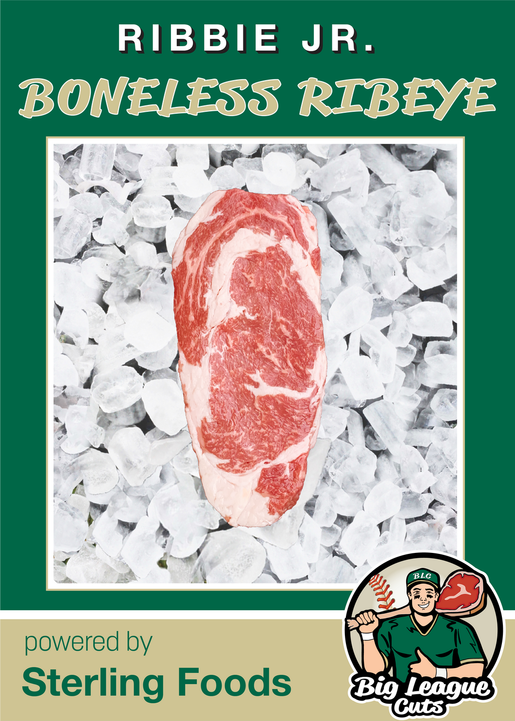 Ribbie Jr. - Boneless Ribeye Steak (8) 8 oz. steaks