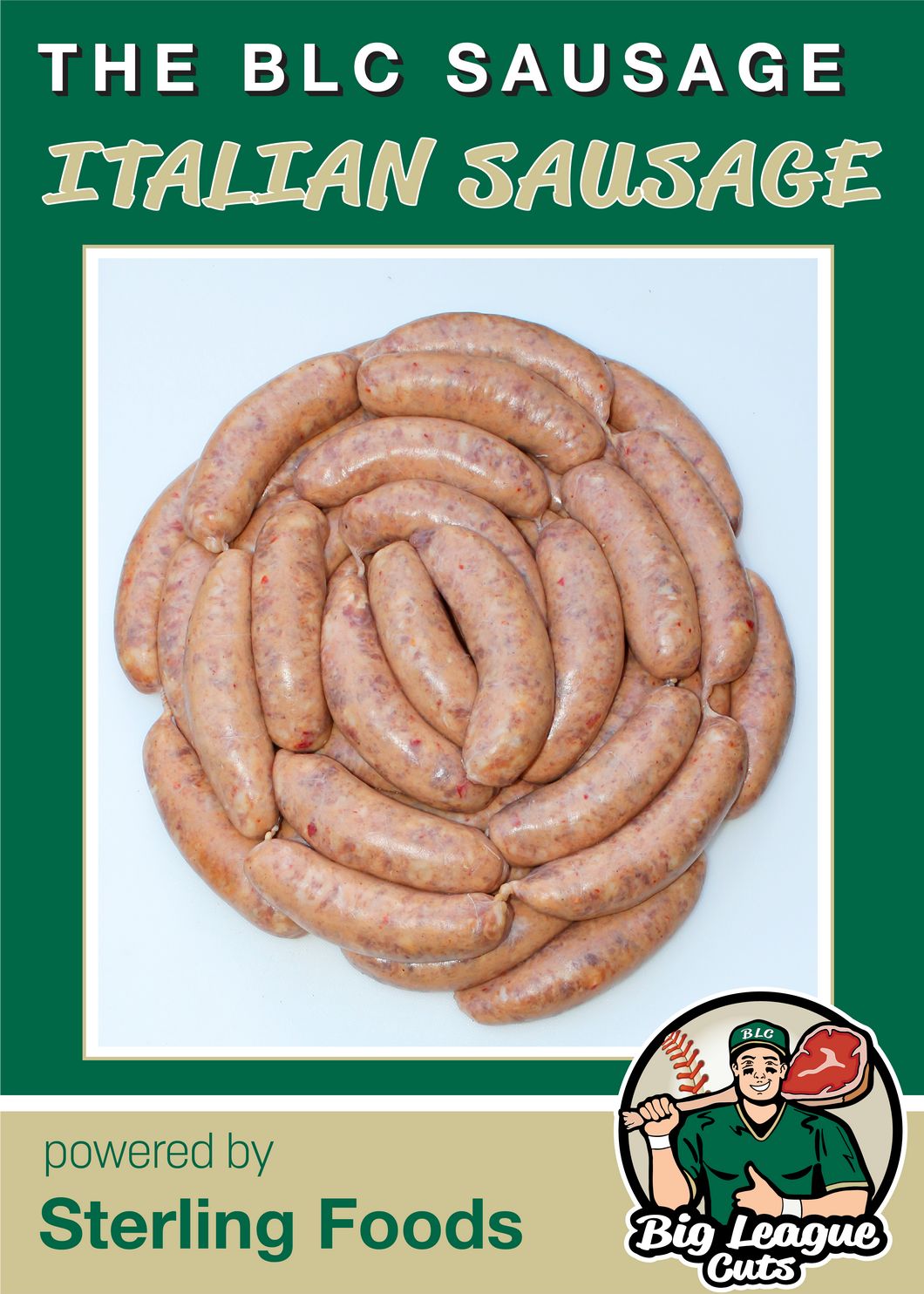 The BLC Sausage (16) 4 oz. links